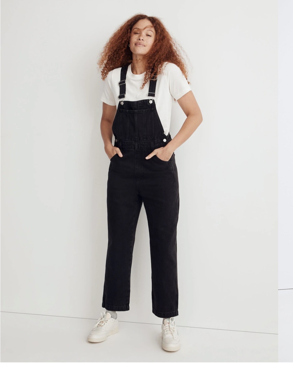 Madewell Black Denim Overalls